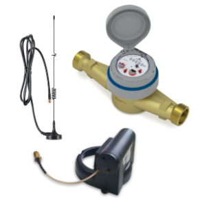 Das Click-On Dual-Stack-LOR-7 Modul LOR-7 – Click-On-Funkmodul mit externer Antenne für Wasserzähler DN 15–40